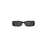 DYNASTY RECTANGLE SUNGLASSES IN BLACK