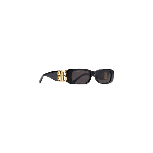 DYNASTY RECTANGLE SUNGLASSES IN BLACK