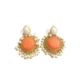 Layla Earrings- Coral