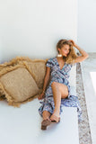 Savannah Wrap Dress- Amalfi