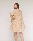 Avalon Smock Dress- Caramel Gingham