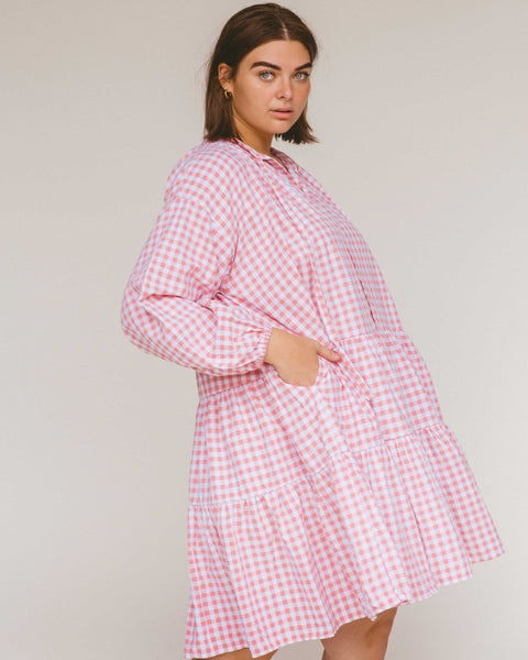 Avalon Smock Dress- Candy Gingham