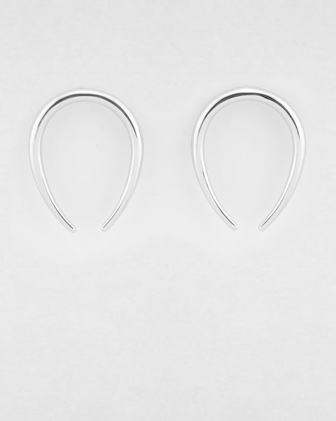 Lunar Earrings- Silver