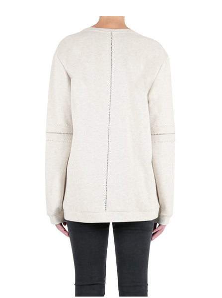 Luxe Lounge Sweater- Ivory Marle