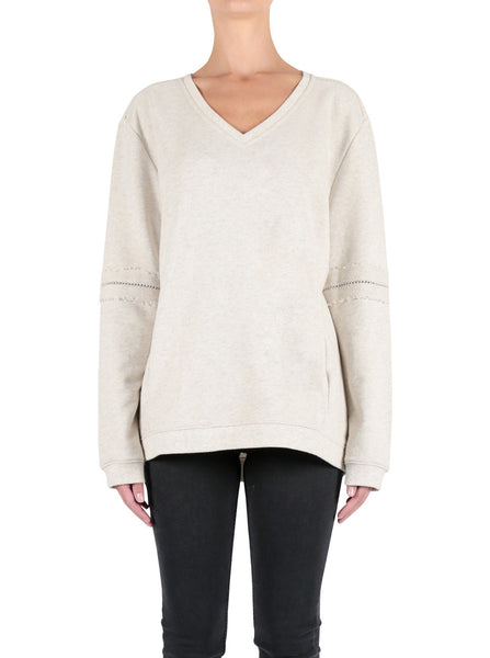 Luxe Lounge Sweater- Ivory Marle