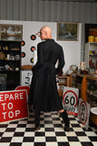 Catnap Coat Dress- Black