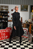 Catnap Coat Dress- Black