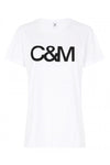Huntington Logo Slub Tee- White