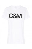 Huntington Logo Slub Tee- White