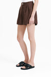 Rynn Linen Short- Cacao