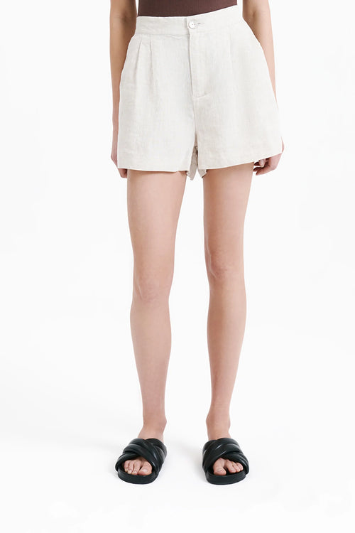 Rynn Linen Short- Natural