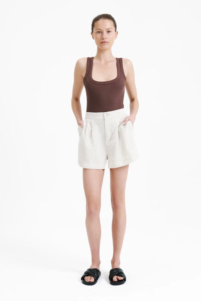 Rynn Linen Short- Natural
