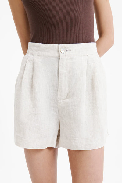 Rynn Linen Short- Natural