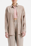 Naya Washed Cotton Shirt- Mink