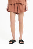 Lounge Linen Short- Terracotta