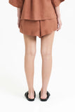 Lounge Linen Short- Terracotta