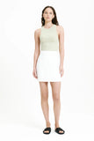 Rynn Linen Mini Skirt- White