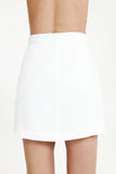 Rynn Linen Mini Skirt- White