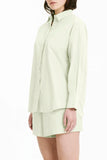 Cruz Poplin Shirt- Eucalyptus