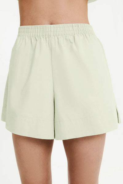 Cruz Poplin Short- Eucalyptus