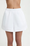 Cruz Poplin Short- White