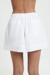 Cruz Poplin Short- White