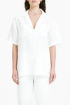 Rynn Linen Resort Shirt- White