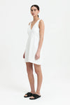 Sima Linen Mini Dress White