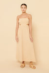 Rana Cut Out Maxi Dress- Latte