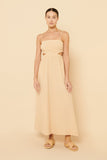 Rana Cut Out Maxi Dress- Latte