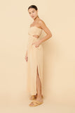 Rana Cut Out Maxi Dress- Latte