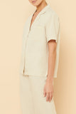 Ezra Linen Shirt- Oat
