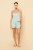 Nude Linen Lounge Short- Lagoon