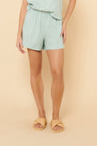 Nude Linen Lounge Short- Lagoon