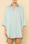 Lounge Longline Shirt- Lagoon