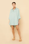 Lounge Longline Shirt- Lagoon