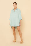 Lounge Longline Shirt- Lagoon