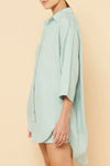 Lounge Longline Shirt- Lagoon