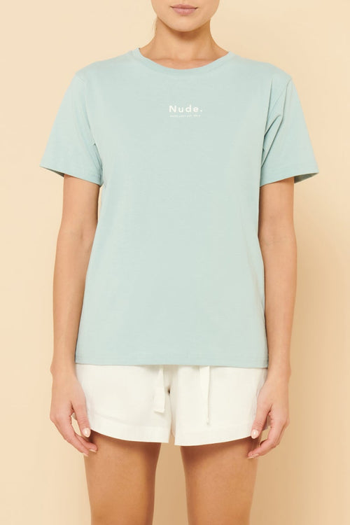 Nude Organic Heritage Tee- Lagoon