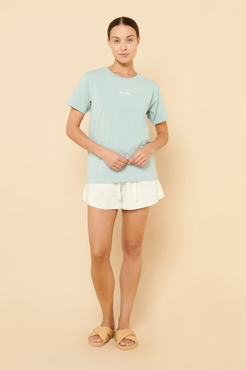 Nude Organic Heritage Tee- Lagoon