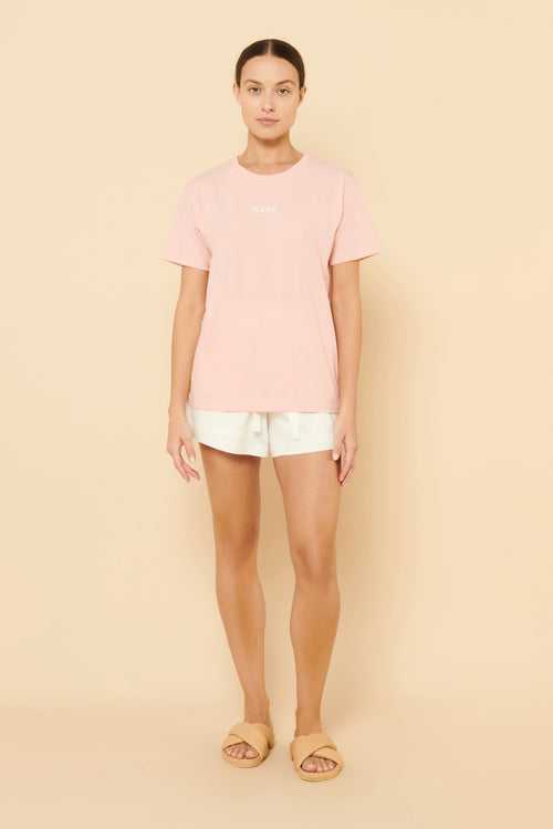 Nude Organic Heritage Tee- Mineral Pink