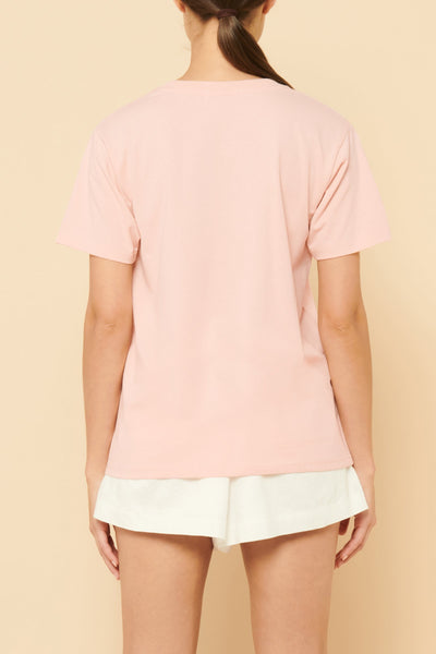 Nude Organic Heritage Tee- Mineral Pink