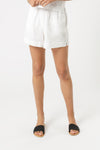 Nude Linen Lounge Short- White