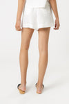 Nude Linen Lounge Short- White