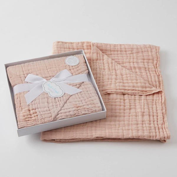 Peach Whip Double Muslin Cotton Blanket