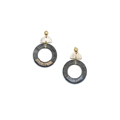 Jess Earrings- Grey