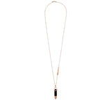 Tipped Mineral- Black Onyx/Rose Gold