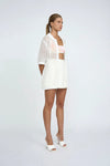 Picot Knit Shirt- Ivory