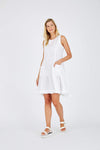 Pompodou Dress - white