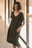 Tjana Tee Dress- Olive